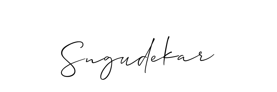 Also we have Sngudekar name is the best signature style. Create professional handwritten signature collection using Allison_Script autograph style. Sngudekar signature style 2 images and pictures png