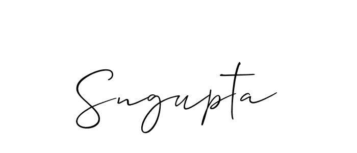 Make a beautiful signature design for name Sngupta. With this signature (Allison_Script) style, you can create a handwritten signature for free. Sngupta signature style 2 images and pictures png