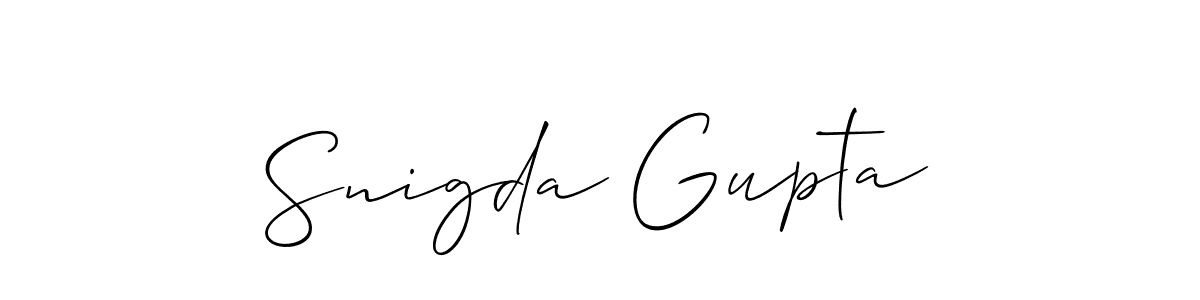 You can use this online signature creator to create a handwritten signature for the name Snigda Gupta. This is the best online autograph maker. Snigda Gupta signature style 2 images and pictures png