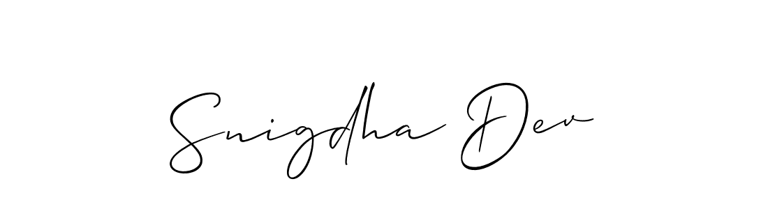 Best and Professional Signature Style for Snigdha Dev. Allison_Script Best Signature Style Collection. Snigdha Dev signature style 2 images and pictures png