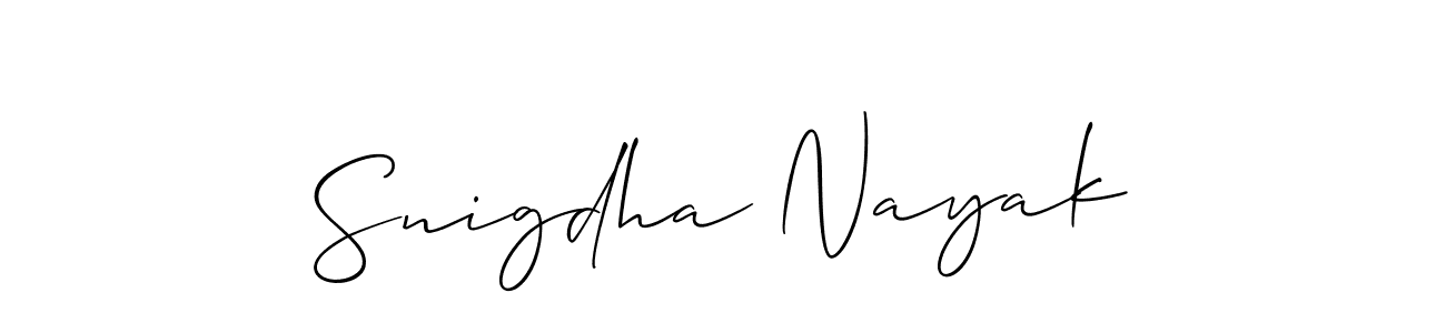 Best and Professional Signature Style for Snigdha Nayak. Allison_Script Best Signature Style Collection. Snigdha Nayak signature style 2 images and pictures png