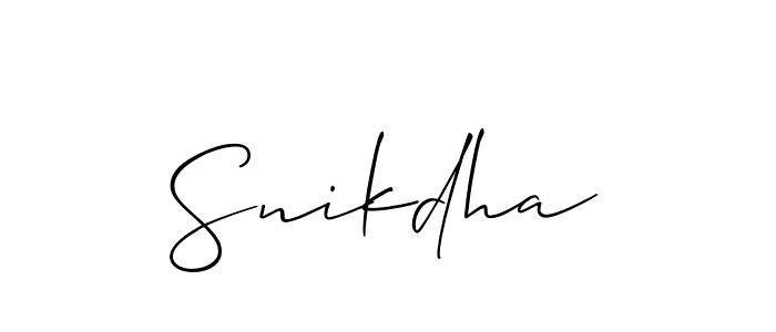 You can use this online signature creator to create a handwritten signature for the name Snikdha. This is the best online autograph maker. Snikdha signature style 2 images and pictures png