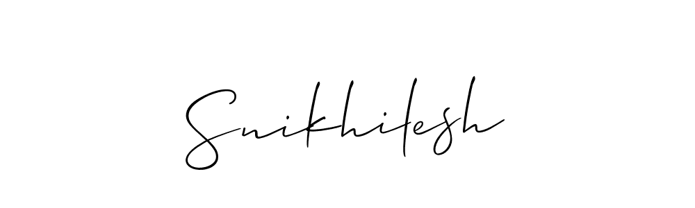 Once you've used our free online signature maker to create your best signature Allison_Script style, it's time to enjoy all of the benefits that Snikhilesh name signing documents. Snikhilesh signature style 2 images and pictures png