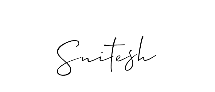 How to make Snitesh name signature. Use Allison_Script style for creating short signs online. This is the latest handwritten sign. Snitesh signature style 2 images and pictures png