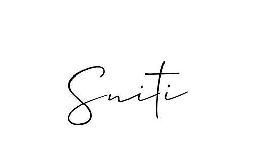 Allison_Script is a professional signature style that is perfect for those who want to add a touch of class to their signature. It is also a great choice for those who want to make their signature more unique. Get Sniti name to fancy signature for free. Sniti signature style 2 images and pictures png