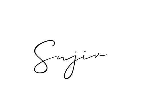 Once you've used our free online signature maker to create your best signature Allison_Script style, it's time to enjoy all of the benefits that Snjiv name signing documents. Snjiv signature style 2 images and pictures png