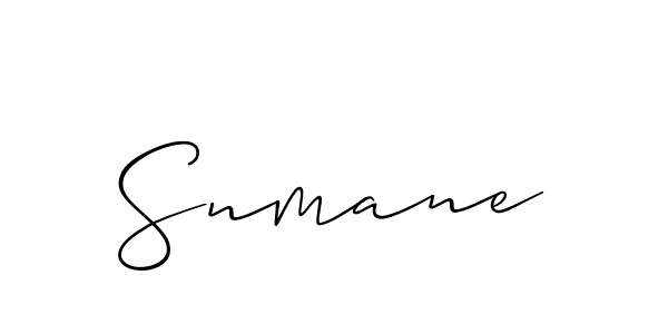 You can use this online signature creator to create a handwritten signature for the name Snmane. This is the best online autograph maker. Snmane signature style 2 images and pictures png