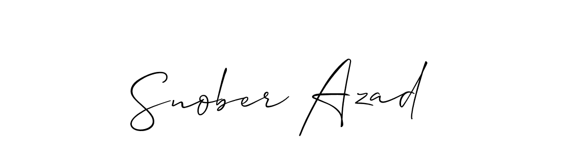 Allison_Script is a professional signature style that is perfect for those who want to add a touch of class to their signature. It is also a great choice for those who want to make their signature more unique. Get Snober Azad name to fancy signature for free. Snober Azad signature style 2 images and pictures png