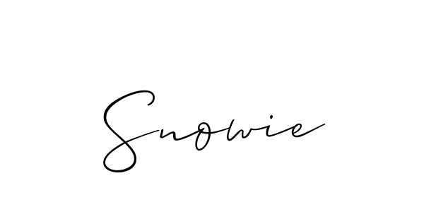 Best and Professional Signature Style for Snowie. Allison_Script Best Signature Style Collection. Snowie signature style 2 images and pictures png