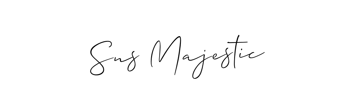 How to Draw Sns Majestic signature style? Allison_Script is a latest design signature styles for name Sns Majestic. Sns Majestic signature style 2 images and pictures png