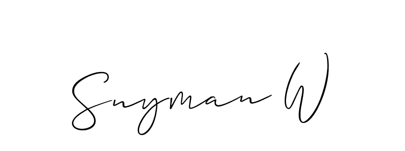 This is the best signature style for the Snyman W name. Also you like these signature font (Allison_Script). Mix name signature. Snyman W signature style 2 images and pictures png