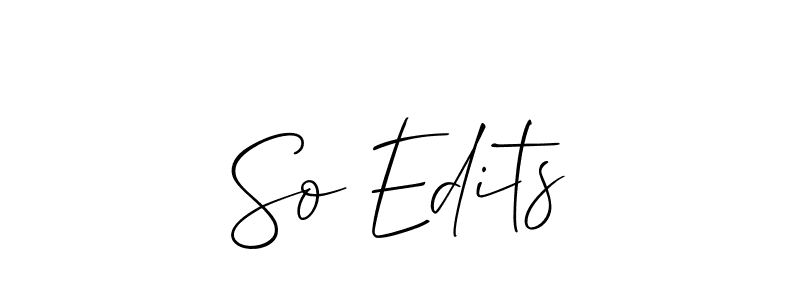 Once you've used our free online signature maker to create your best signature Allison_Script style, it's time to enjoy all of the benefits that So Edits name signing documents. So Edits signature style 2 images and pictures png