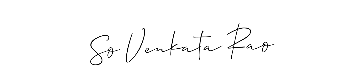 Make a beautiful signature design for name So Venkata Rao. Use this online signature maker to create a handwritten signature for free. So Venkata Rao signature style 2 images and pictures png