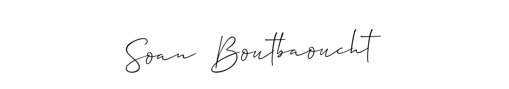 Best and Professional Signature Style for Soan  Boutbaoucht. Allison_Script Best Signature Style Collection. Soan  Boutbaoucht signature style 2 images and pictures png