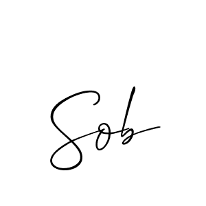 Allison_Script is a professional signature style that is perfect for those who want to add a touch of class to their signature. It is also a great choice for those who want to make their signature more unique. Get Sob name to fancy signature for free. Sob signature style 2 images and pictures png