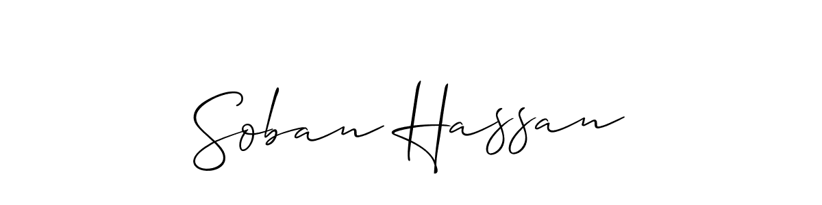 Soban Hassan stylish signature style. Best Handwritten Sign (Allison_Script) for my name. Handwritten Signature Collection Ideas for my name Soban Hassan. Soban Hassan signature style 2 images and pictures png