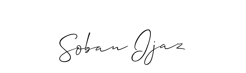 Best and Professional Signature Style for Soban Ijaz. Allison_Script Best Signature Style Collection. Soban Ijaz signature style 2 images and pictures png