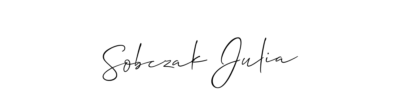 Once you've used our free online signature maker to create your best signature Allison_Script style, it's time to enjoy all of the benefits that Sobczak Julia name signing documents. Sobczak Julia signature style 2 images and pictures png