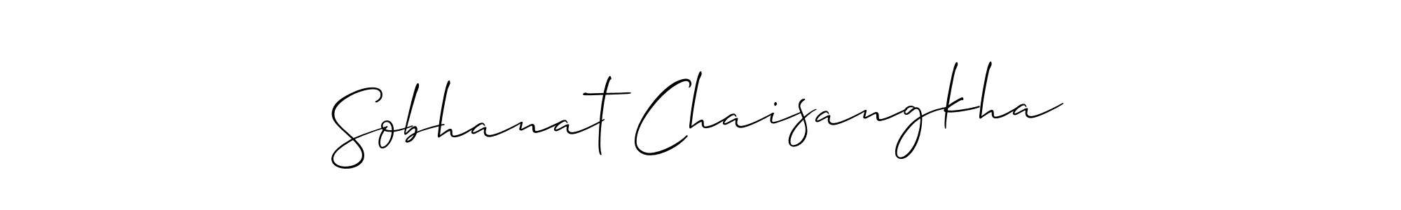 if you are searching for the best signature style for your name Sobhanat Chaisangkha. so please give up your signature search. here we have designed multiple signature styles  using Allison_Script. Sobhanat Chaisangkha signature style 2 images and pictures png