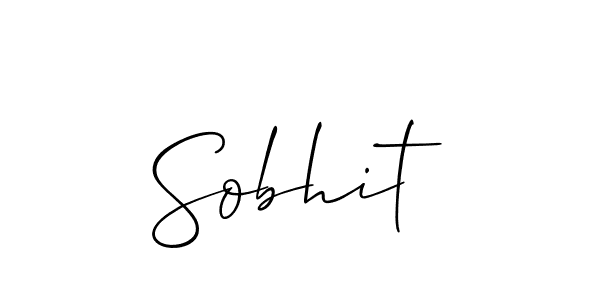 Use a signature maker to create a handwritten signature online. With this signature software, you can design (Allison_Script) your own signature for name Sobhit. Sobhit signature style 2 images and pictures png