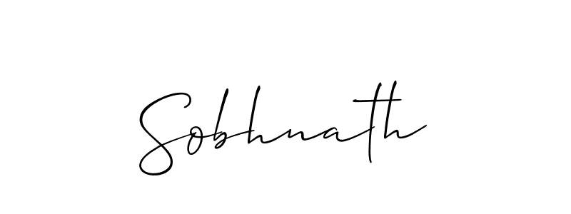 You should practise on your own different ways (Allison_Script) to write your name (Sobhnath) in signature. don't let someone else do it for you. Sobhnath signature style 2 images and pictures png