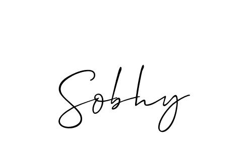 Also we have Sobhy name is the best signature style. Create professional handwritten signature collection using Allison_Script autograph style. Sobhy signature style 2 images and pictures png