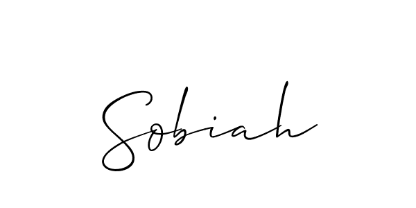 Best and Professional Signature Style for Sobiah. Allison_Script Best Signature Style Collection. Sobiah signature style 2 images and pictures png