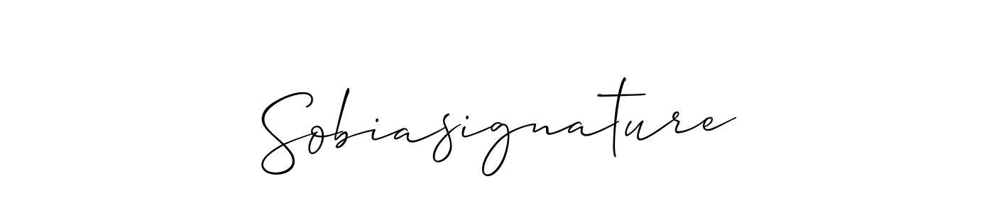 How to make Sobiasignature signature? Allison_Script is a professional autograph style. Create handwritten signature for Sobiasignature name. Sobiasignature signature style 2 images and pictures png