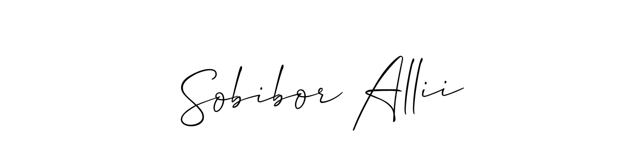 Make a beautiful signature design for name Sobibor Allii. Use this online signature maker to create a handwritten signature for free. Sobibor Allii signature style 2 images and pictures png