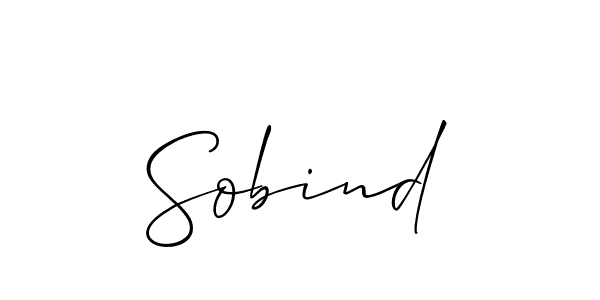 Also we have Sobind name is the best signature style. Create professional handwritten signature collection using Allison_Script autograph style. Sobind signature style 2 images and pictures png