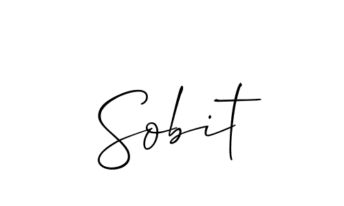 The best way (Allison_Script) to make a short signature is to pick only two or three words in your name. The name Sobit include a total of six letters. For converting this name. Sobit signature style 2 images and pictures png