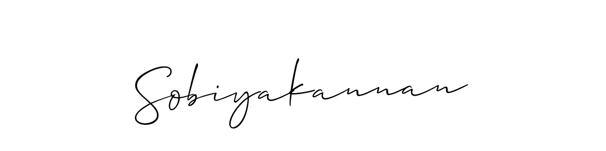 It looks lik you need a new signature style for name Sobiyakannan. Design unique handwritten (Allison_Script) signature with our free signature maker in just a few clicks. Sobiyakannan signature style 2 images and pictures png