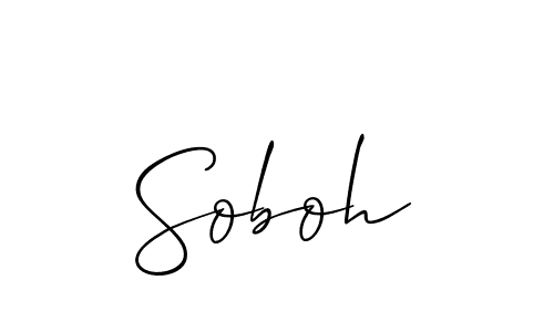 Once you've used our free online signature maker to create your best signature Allison_Script style, it's time to enjoy all of the benefits that Soboh name signing documents. Soboh signature style 2 images and pictures png