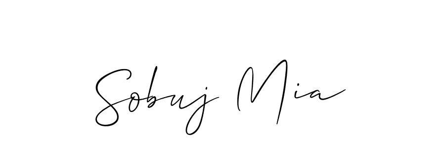 Also we have Sobuj Mia name is the best signature style. Create professional handwritten signature collection using Allison_Script autograph style. Sobuj Mia signature style 2 images and pictures png