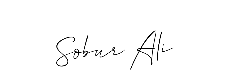 Create a beautiful signature design for name Sobur Ali. With this signature (Allison_Script) fonts, you can make a handwritten signature for free. Sobur Ali signature style 2 images and pictures png