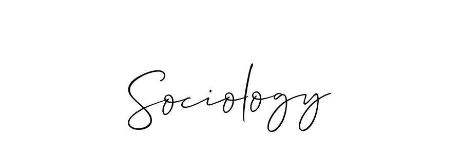 Also You can easily find your signature by using the search form. We will create Sociology name handwritten signature images for you free of cost using Allison_Script sign style. Sociology signature style 2 images and pictures png