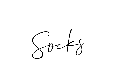 Also You can easily find your signature by using the search form. We will create Socks name handwritten signature images for you free of cost using Allison_Script sign style. Socks signature style 2 images and pictures png