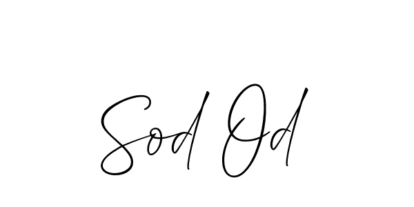 if you are searching for the best signature style for your name Sod Od. so please give up your signature search. here we have designed multiple signature styles  using Allison_Script. Sod Od signature style 2 images and pictures png