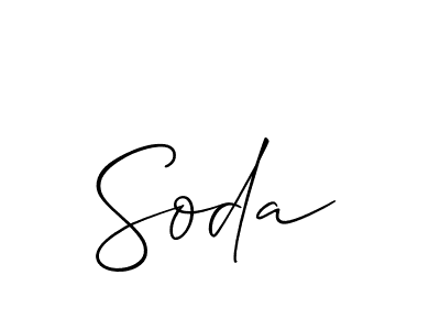 Make a beautiful signature design for name Soda. Use this online signature maker to create a handwritten signature for free. Soda signature style 2 images and pictures png