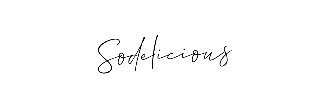 Similarly Allison_Script is the best handwritten signature design. Signature creator online .You can use it as an online autograph creator for name Sodelicious. Sodelicious signature style 2 images and pictures png