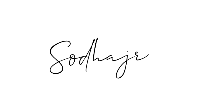 Similarly Allison_Script is the best handwritten signature design. Signature creator online .You can use it as an online autograph creator for name Sodhajr. Sodhajr signature style 2 images and pictures png