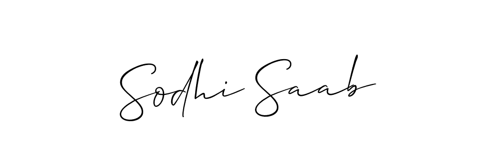 Sodhi Saab stylish signature style. Best Handwritten Sign (Allison_Script) for my name. Handwritten Signature Collection Ideas for my name Sodhi Saab. Sodhi Saab signature style 2 images and pictures png