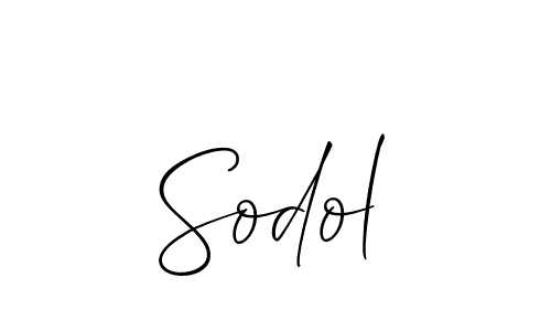 It looks lik you need a new signature style for name Sodol. Design unique handwritten (Allison_Script) signature with our free signature maker in just a few clicks. Sodol signature style 2 images and pictures png