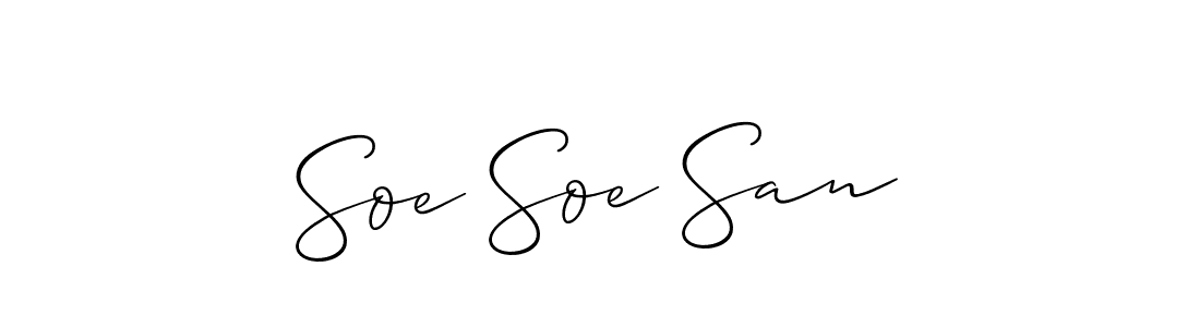 Once you've used our free online signature maker to create your best signature Allison_Script style, it's time to enjoy all of the benefits that Soe Soe San name signing documents. Soe Soe San signature style 2 images and pictures png