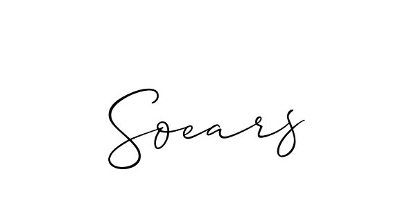 This is the best signature style for the Soears name. Also you like these signature font (Allison_Script). Mix name signature. Soears signature style 2 images and pictures png