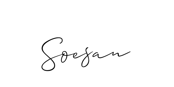 if you are searching for the best signature style for your name Soesan. so please give up your signature search. here we have designed multiple signature styles  using Allison_Script. Soesan signature style 2 images and pictures png