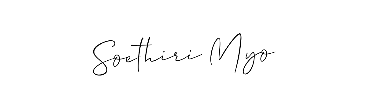 Check out images of Autograph of Soethiri Myo name. Actor Soethiri Myo Signature Style. Allison_Script is a professional sign style online. Soethiri Myo signature style 2 images and pictures png