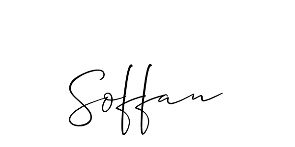 You should practise on your own different ways (Allison_Script) to write your name (Soffan) in signature. don't let someone else do it for you. Soffan signature style 2 images and pictures png