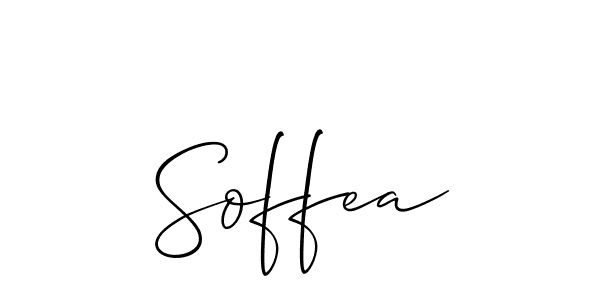 Also we have Soffea name is the best signature style. Create professional handwritten signature collection using Allison_Script autograph style. Soffea signature style 2 images and pictures png