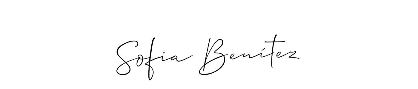 Check out images of Autograph of Sofia Benítez name. Actor Sofia Benítez Signature Style. Allison_Script is a professional sign style online. Sofia Benítez signature style 2 images and pictures png